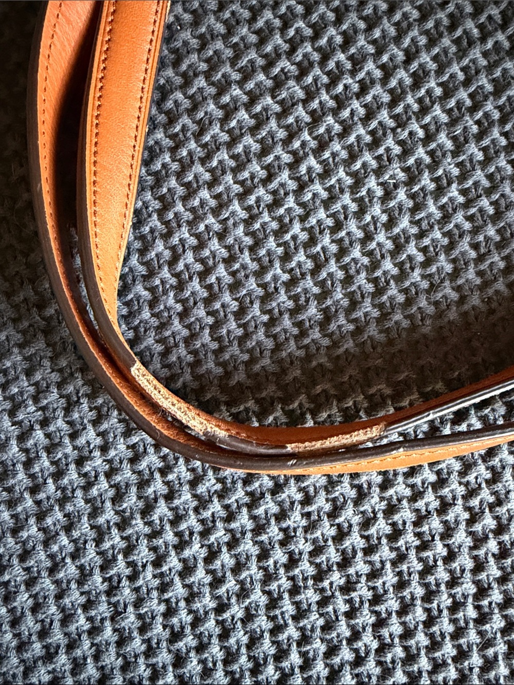 Polo by Ralph Lauren Beige Canvas Tote with light briwn Trim and Gold Hardware - Picture 6 of 12